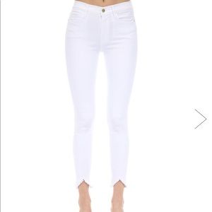 Frame Le High Skinny Jean Triangle Hem